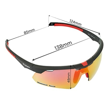 Fahrradbrille | Mountain Bike | Radfahren | Laufen – Gemacht für das Abenteuer – Kategorie 3 Sonnenbrille | UV400 REVO ultimative Schutztechnologie – Sportbrille – Herren & Damen – S/M - 5