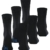 FALKE Unisex Run 3-Pack U SO Socken, Blickdicht, Schwarz (Black 3000), 46-48 (3er Pack) - 2