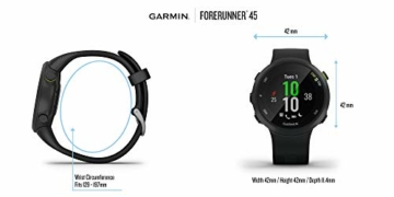 Garmin Forerunner 45 – GPS-Laufuhr mit umfangreichen Lauffunktionen, Trainingsplänen, Herzfrequenzmessung am Handgelenk, (Generalüberholt) - 13