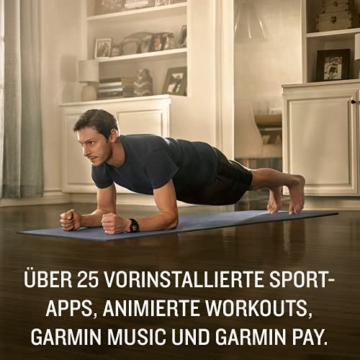 Garmin Venu 2 – GPS-Fitness-Smartwatch mit ultrascharfem 1,3“ AMOLED-Touchdisplay, umfassenden Fitness- und Gesundheitsfunktionen, über 25 vorinstallierte Sportarten, Garmin Music und Garmin Pay - 6