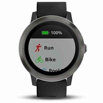 Garmin vívoactive 3 GPS-Fitness-Smartwatch - vorinstallierte Sport-Apps, kontaktloses Bezahlen mit Garmin Pay, Gunmetal - 2