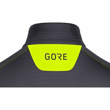 GORE WEAR Herren Gore C5 Gore-tex Trail Kapuzenjacke Zip Shirt langarm, Schwarz/Neon Gelb, M - 6