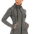 HMILES Damen Laufjacke Sport-Kapuzenjacke mit durchgehendem Reißverschluss Langarm-Trainingsjacke mit Reißverschlusstasche Schwarze Melange L - 1