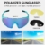 ICOCOPRO Polarisierte Sportbrillen UV400 Fahrradbrille Sonnenbrille, verstellbares Nasenpolster & TR90 Unzerbrechlicher Rahmen für Herren Damen Radfahren Fahren Motorrad Golf - 5