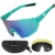 ICOCOPRO Polarisierte Sportbrillen UV400 Fahrradbrille Sonnenbrille, verstellbares Nasenpolster & TR90 Unzerbrechlicher Rahmen für Herren Damen Radfahren Fahren Motorrad Golf - 1