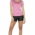 icyzone Damen Sport Fitness T-Shirt Kurzarm V-Ausschnitt Laufshirt Shortsleeve Yoga Top 3er Pack (XL, Charcoal/Red Bud/Pink) - 4