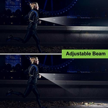 iMage Lauflampe Joggen Brustlampe 90° drehbar LED Lauflicht USB wiederaufladbar Running Light für Nachtsport - 9