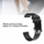 kexinda Sport-Silikon-Uhr-Band-Fitness-Armband-Silikon-Bügel kompatibel mit Garmin/Huawei/Samsung 20mm, schwarz - 4