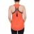 Lofbaz Workout Tops für Damen Yoga Kleidung Damen Sporthemden Gymnastik-Lauftanks Aktive Fitness Sportbekleidung Muskelshirt Orange M - 2