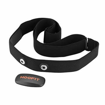 moofit ANT+ Bluetooth Herzfrequenzmesser Brustgurt IP67 Wasserdicht Pulsmesser mit Brustgurt Kompatibel mit Wahoo Fitness, Zwift, Peloton, Elite HRV, Rouvy, Endomondo - 7