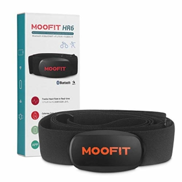 moofit ANT+ Bluetooth Herzfrequenzmesser Brustgurt IP67 Wasserdicht Pulsmesser mit Brustgurt Kompatibel mit Wahoo Fitness, Zwift, Peloton, Elite HRV, Rouvy, Endomondo - 9