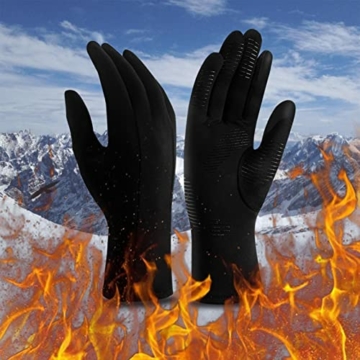 Niunu Touchscreen Warme Handschuhe Herren Damen Winter Handschuhe Fahrradhandschuhe Winddicht Laufhandschuhe Bergsteigen Jogging Camping Wandern Gloves - 7