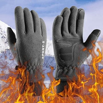 Niunu Wasserdicht Winter Thermo Handschuhe Touch Screen Warme Handschuhe – zum Radfahren, Reiten, Laufen, für Outdoor-Sport – für Frauen und Männer - 2