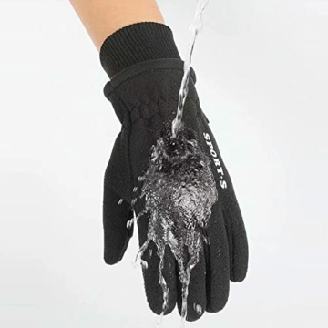 Niunu Wasserdicht Winter Thermo Handschuhe Touch Screen Warme Handschuhe – zum Radfahren, Reiten, Laufen, für Outdoor-Sport – für Frauen und Männer - 7
