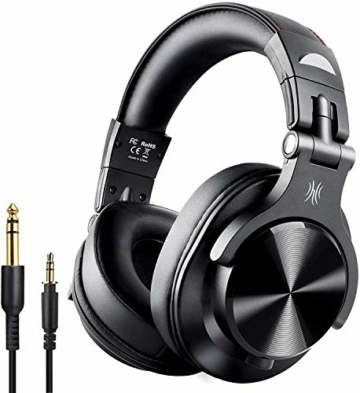 OneOdio Bluetooth Kopfhörer Over Ear Geschlossene HiFi Studiokopfhörer mit Share Port, kabellose 40Stdn Headphone kabelgebundeneDJ-Kopfhörer für E-Drum Piano Gitarre AMP Recording und Monitoring - 1