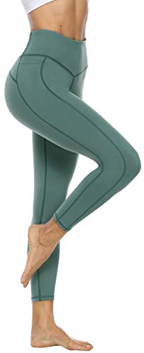 Persit Sporthose Damen, Sport Leggins für Damen Yoga Leggings Yogahose Sportleggins Minttürkis-Size 40 (Herstellergröße: M) - 5
