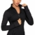 QUEENIEKE Damen Sport definieren Jacke Slim Fit Cottony-Soft Handfeel Farbe Schwarz Größe M（8/10 - 1