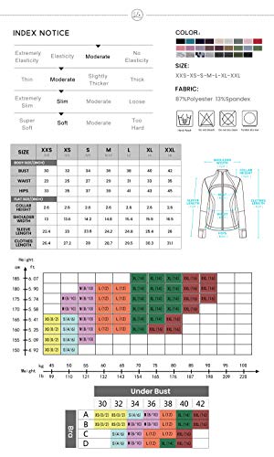 QUEENIEKE Damen Sport definieren Jacke Slim Fit Cottony-Soft Handfeel Farbe Schwarz Größe M（8/10 - 7