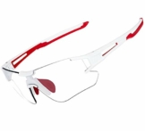ROCKBROS Fahrradbrille Selbsttönend für Damen Herren, Photochrome Radsport Sonnenbrille mit UV400 Schutz Transprante Gläser für Outdoorsports - 1