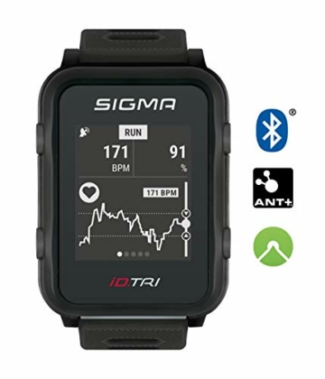 Sigma Sport iD.TRI GPS Triathlon-Uhr mit Trainings- und Wettkampffeatures, Navigation, Smart Notifications, leicht und wasserdicht, inkl. Fahrradhalterung - 2