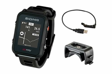 Sigma Sport iD.TRI GPS Triathlon-Uhr mit Trainings- und Wettkampffeatures, Navigation, Smart Notifications, leicht und wasserdicht, inkl. Fahrradhalterung - 3