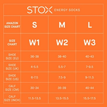 STOX Energy Socks | Laufsocken für Frauen | Bequeme High-Tech Kompressionsstrümpfe | Feuchtigkeitsableitung | Verletzungen Vorbeugen | Förderung des Blutflusses (Dunkelblau / Rosa, M) 38 40 EU - 6