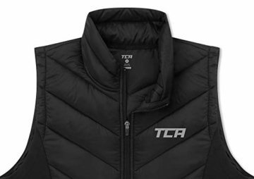TCA Excel Runner Herren Thermo Laufweste mit Reißverschlusstaschen für den Winter - Weste Herren Ärmellos - Black Stealth (Schwarz), L - 3