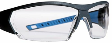 UVEX Schutzbrille i-works 9194 - kratzfest und beschlagfrei - leichte und sportliche Sicherheitsbrille, Arbeitsschutzbrille mit UV-Schutz - in verschiedenen Ausführungen, Farbe:anthrazit-blau/klar - 2