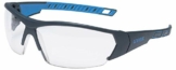 UVEX Schutzbrille i-works 9194 - kratzfest und beschlagfrei - leichte und sportliche Sicherheitsbrille, Arbeitsschutzbrille mit UV-Schutz - in verschiedenen Ausführungen, Farbe:anthrazit-blau/klar - 1