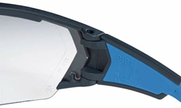 UVEX Schutzbrille i-works 9194 - kratzfest und beschlagfrei - leichte und sportliche Sicherheitsbrille, Arbeitsschutzbrille mit UV-Schutz - in verschiedenen Ausführungen, Farbe:anthrazit-blau/klar - 3