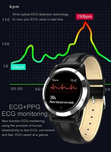 WEINANA Smart Watch PPG Herzfrequenz Fitness Tracker Blutdruckuhr IP68 Wasserdichtes Smart Armband(Color:D.) - 4