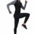 Westkun Damen 1/2 Reißverschluss Laufshirt Langarm Sportshirt Shnelltrocknendes Funktionsshirt Workout Gym Yoga Fitness Sportoberteile Laufjacke(Schwarz-B,L) - 3