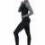 Westkun Damen 1/2 Reißverschluss Laufshirt Langarm Sportshirt Shnelltrocknendes Funktionsshirt Workout Gym Yoga Fitness Sportoberteile Laufjacke(Schwarz-B,L) - 4