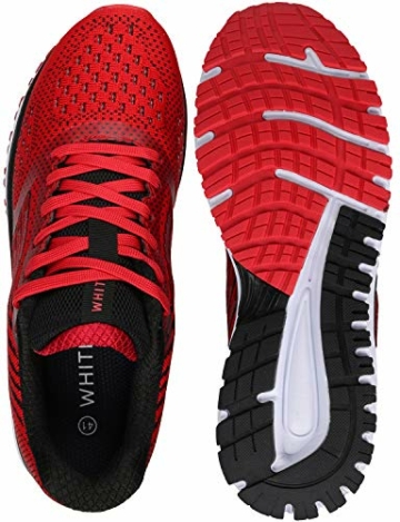 WHITIN Unisex Sportschuhe Damen Herren Turnschuhe Laufschuhe Sneakers Männer Walkingschuhe Modisch Bequem Joggingschuhe Fitness Schuhe Rot Größe 42 - 7