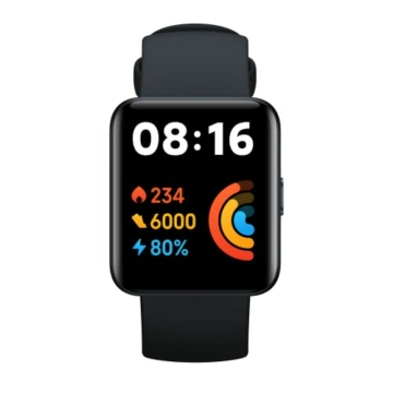 Xiaomi Redmi Watch Lite 2 Smartwatch (1,55" TFTLCD-Touchscreen; Messung/Überwachung Herzfrequenz & Schlafzyklus; GPS; Luftdruck- & Höhenmesser; 17 Sportmodi; 5 ATM; 10 Tage Batterielaufzeit) Schwarz - 1