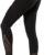 Yvette Damen Leggings Sporthose mit Mesh Hohe Taille Blickdicht Laufhose Fitness Yoga Hosen Streetwear,Schwarz,M - 1