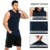 MeetHoo Herren Tank Top, Ärmellos Hoodie Sport Muskelshirts Achselshirt Unterhemd mit Kängurutasche Gym Running Workout für Männer - 4