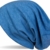 styleBREAKER Klassische Slouch Beanie Mütze, leicht und weich, Longbeanie, Unisex 04024018, Farbe:Blau meliert - 1