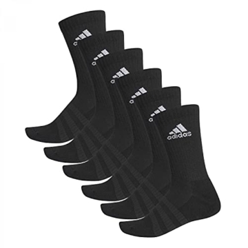 adidas 6 Paar Cushion Crew Socken, Black, L - 1