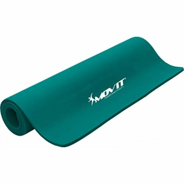Movit Pilates Gymnastikmatte, Yogamatte, phthalatfrei, 183 x 60 x 1,0cm, Yoga Matte in Petrol - 8