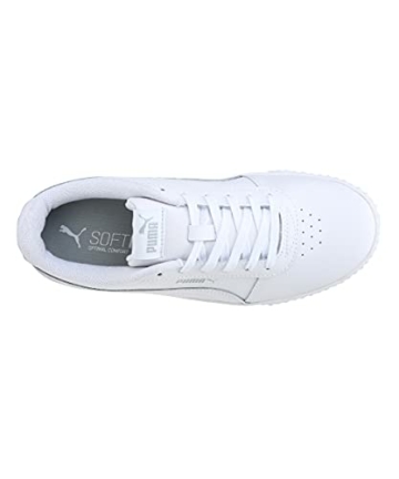 PUMA Damen Carina L Sneaker, White White Silver, 40 EU - 4