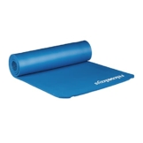 Relaxdays geposltert Yogamatte, blau, M - 1