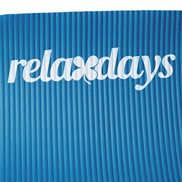 Relaxdays geposltert Yogamatte, blau, M - 8