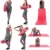 REXOO Pilates Yogamatte Fitnessmatte Gymnastikmatte Sportmatte Matte, Größe: 183cm x 61cm x 1cm, Farbe: Rot - 7