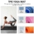 Yogamatte, TPE Gymnastikmatte rutschfest Fitnessmatte für Workout Umweltfreundlich Übungsmatte Sportmatte für Yoga, Pilates Heimtraining, 183 x 61 x 0.6CM - 5