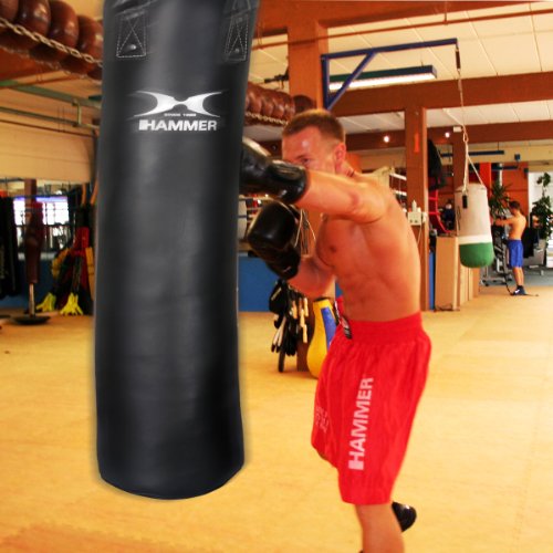 HAMMER BOXING Boxsack Premium Black Kick – Ideal für Box- und Kickbox-Training -