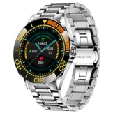 LIGE Herren Smart Watch, IP67 wasserdichte Fitness Tracker Uhren mit Herzfrequenz Blutsauerstoff Blutdruck Überwachun Voll Touchscreen Outdoor Smartwatch Edelstahlband - 1
