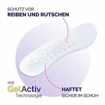 Scholl Party Feet Fersenschutz – Rutschfeste Geleinlage mit GelActiv Technologie für fast alle Damenschuhe – 1 Paar selbstklebende Geleinlagen - 3