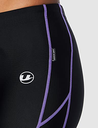 Ultrasport Damen Laufhose kurz, black purple, S, 10112 - 3
