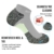 DOVAVA Laufsocken Sneaker Socken Herren 43-46(6 paar), Sportsocken mit Verstärkter Frotteesohle Atmungsaktive Rutschfest für Fitness Joggen Wandern - 2